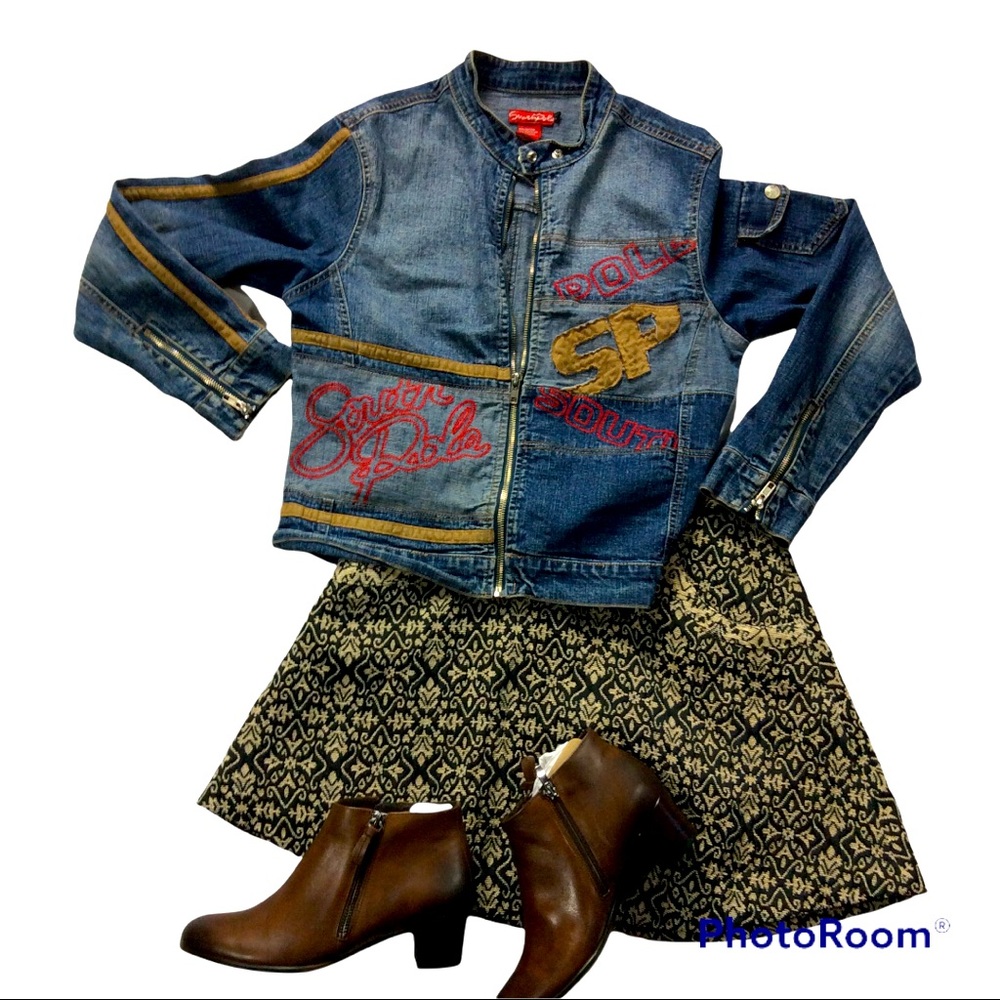 MOTO STYLE DENIM JACKET
